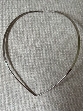 Vintage Estate David Andersen Norway 925 Sterling Silver Hammered Neck Ring